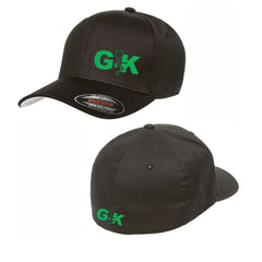 GFK Flex Fit Hat with Fluorescent Green Logo