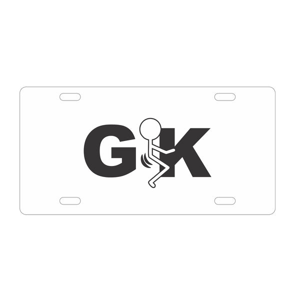 White Get F'd Karen License Plate