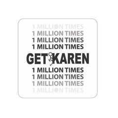 1 Million Times Coaster Set of 4