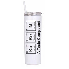 White Toxic Compound 20 oz Tumbler