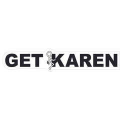 Get F'd Karen Printed Vinyl Decal Sticker