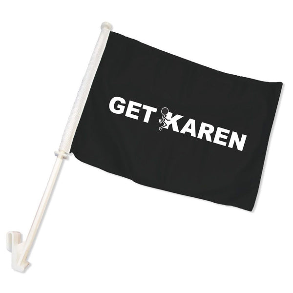 Black Get F'd Karen Car Flag