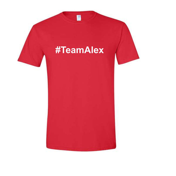 Red #TeamAlex 100% Cotton T-Shirt