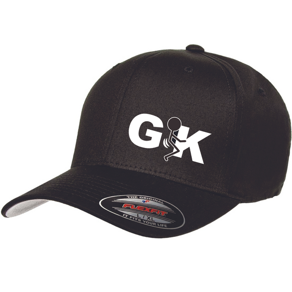 Black Get F'd Karen Flex Fit Hat Logo On Side