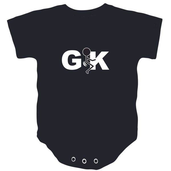 Black GFK 100% Cotton Baby Onesie