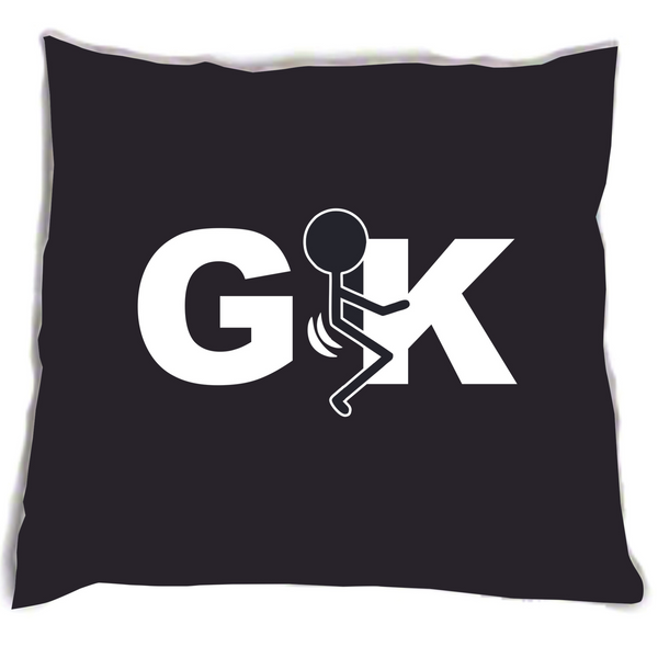 Black GFK Cotton Throw Pillow
