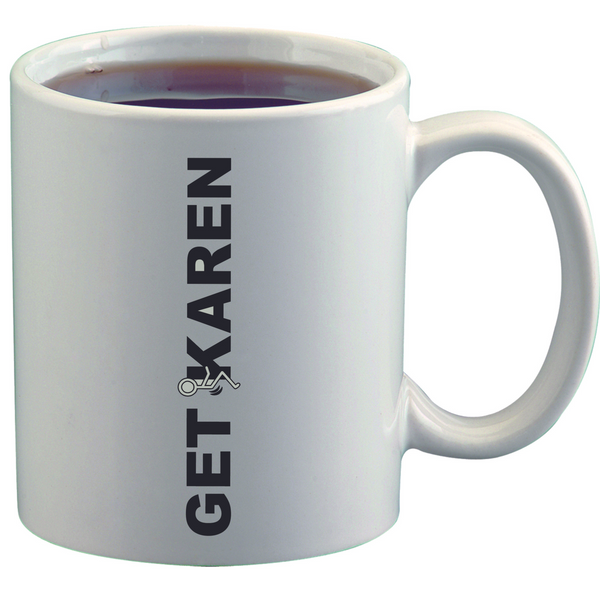 White Get F'd Karen 11 Oz Coffee Mug