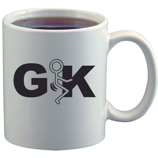White GFK 11 Oz Coffee Mug